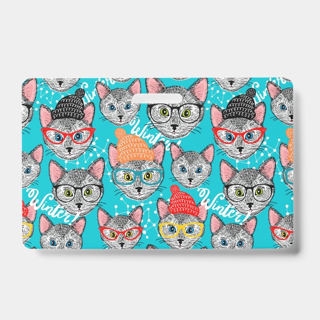 Cat in the hat badge (Front)