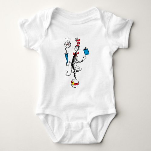 Cat in the Hat Balancing Act Baby Bodysuit