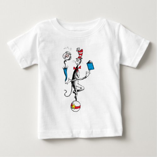 Cat in the Hat Balancing Act Baby T_Shirt