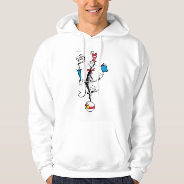 Cat in the Hat Balancing Act Hoodie (Front)
