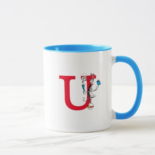 Cat in the Hat Balancing Act Monogram U Mug