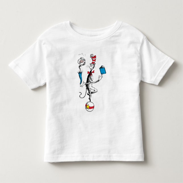 Cat in the Hat Balancing Act Toddler T-shirt (Front)