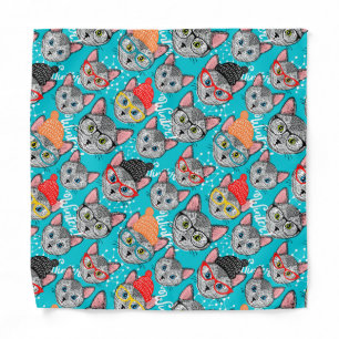 Cat in the hat bandana