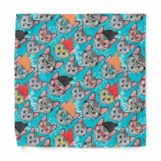 Cat in the hat bandana (Front)