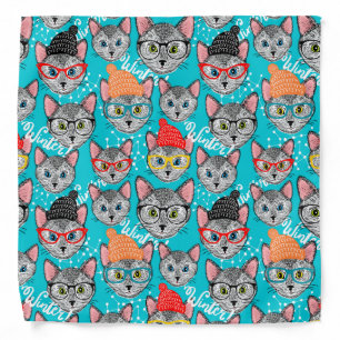 Cat in the hat bandana