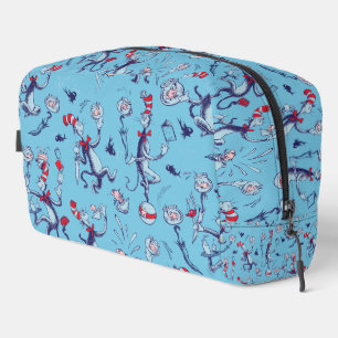 Cat In The Hat Blue Pattern Dopp Kit