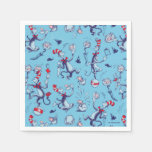 Cat In The Hat | Blue Pattern Napkins