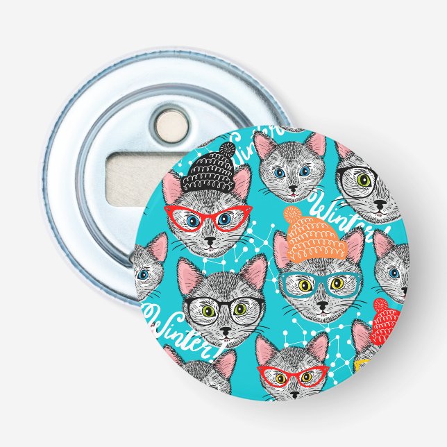 Cat in the hat bottle opener (Front)