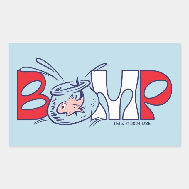 Cat In the Hat | Bump Rectangular Sticker (Front)