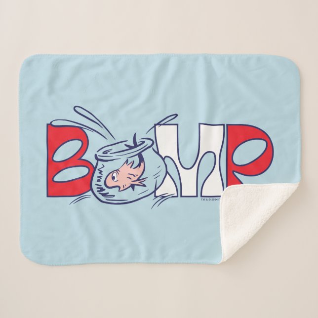 Cat In the Hat | Bump Sherpa Blanket (Front (Horizontal))