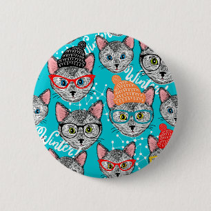 Cat in the hat button