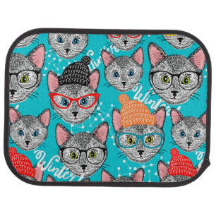 Cat in the hat car floor mat