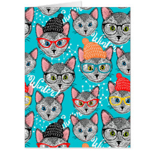 Cat in the hat card