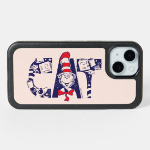 Cat In the Hat Cat Face Text iPhone 15 Case