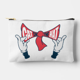 Cat In the Hat Cat Text Bow Tie Accessory Pouch
