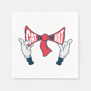 Cat In the Hat Cat Text Bow Tie Napkins