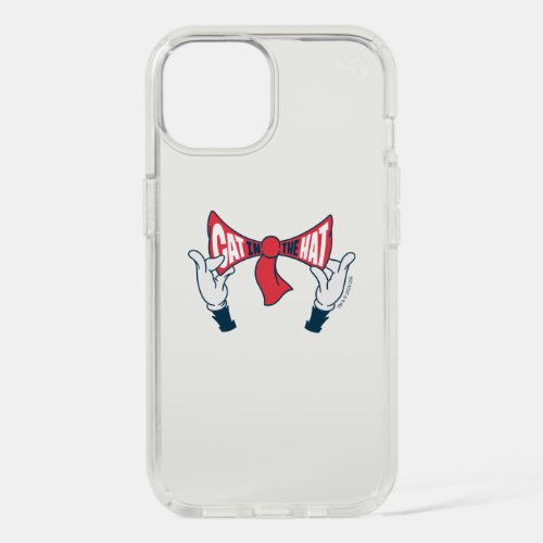 Cat In the Hat  Cat Text Bow Tie iPhone 15 Case