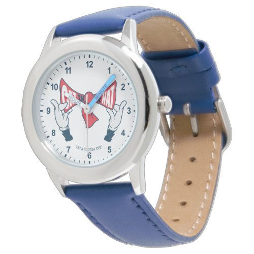 Cat In the Hat  Cat Text Bow Tie Watch