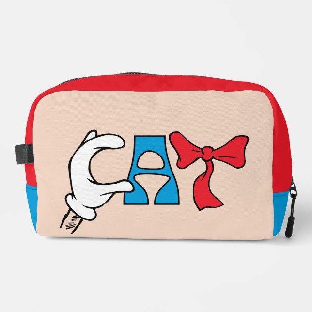 Cat In the Hat | Cat Text Dopp Kit (Front)