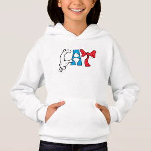 Cat In the Hat Cat Text Hoodie