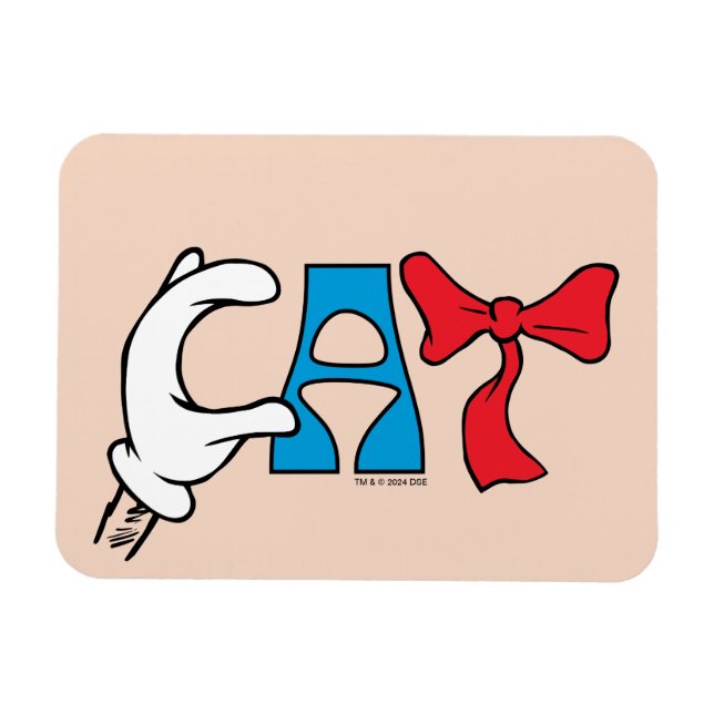 Cat In the Hat | Cat Text Magnet (Horizontal)