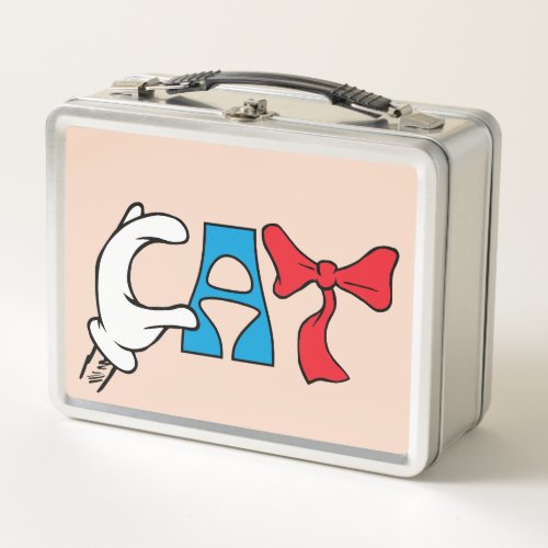 Cat In the Hat  Cat Text Metal Lunch Box