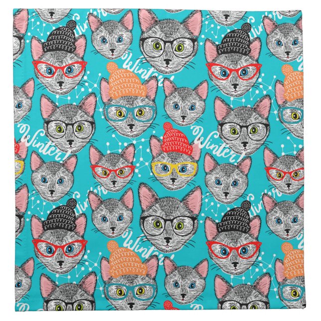 Cat in the hat cloth napkin (Front)