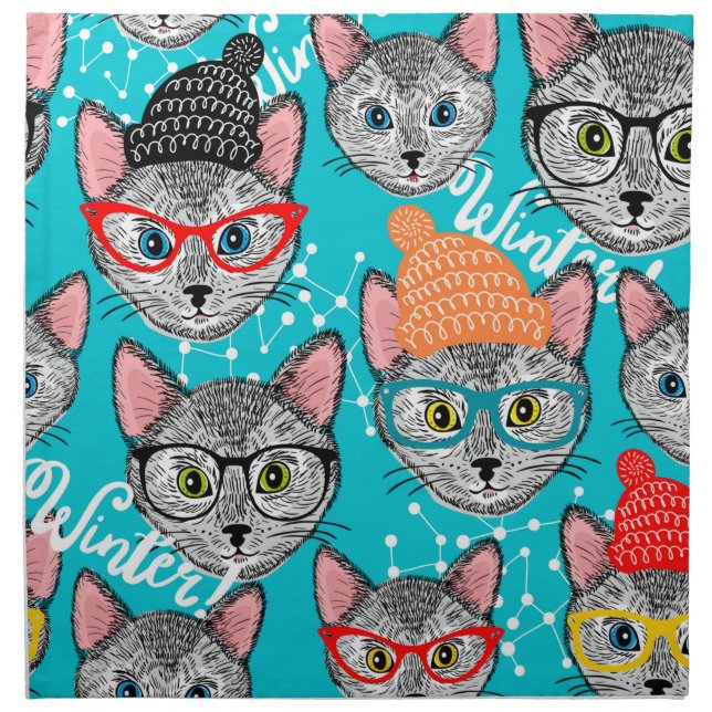 Cat in the hat cloth napkin (Front)