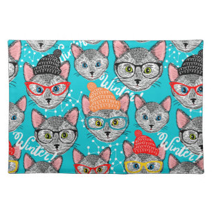 Cat in the hat cloth placemat