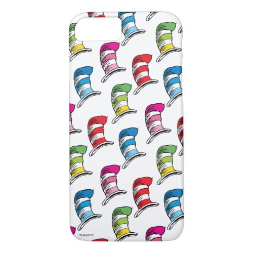 Cat In The Hat Colorful Hat Pattern iPhone 87 Case