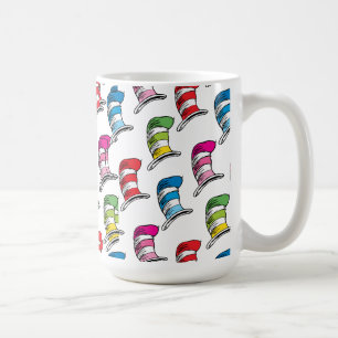 Cat In The Hat Colorful Hat Pattern Coffee Mug