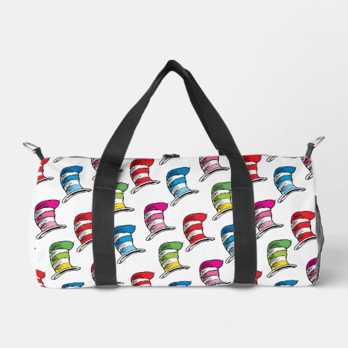 Cat In The Hat Colorful Hat Pattern Duffle Bag