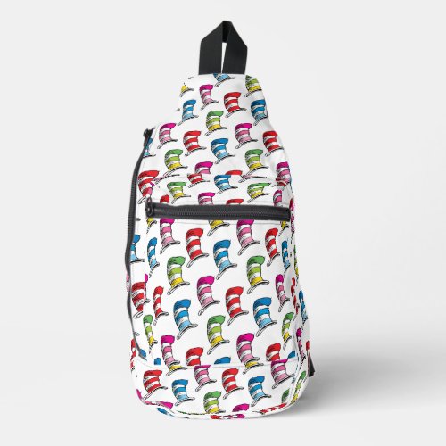Cat In The Hat Colorful Hat Pattern Sling Bag