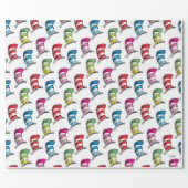 Cat In The Hat Colorful Hat Pattern Wrapping Paper (Flat)