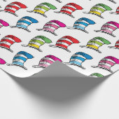 Cat In The Hat Colorful Hat Pattern Wrapping Paper (Corner)