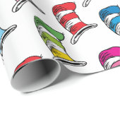 Cat In The Hat Colorful Hat Pattern Wrapping Paper (Roll Corner)