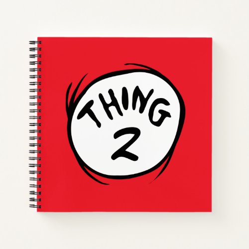 Cat in the Hat Custom Thing Two Notebook