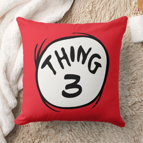 Cat in the Hat Custom Thing Two Throw Pillow