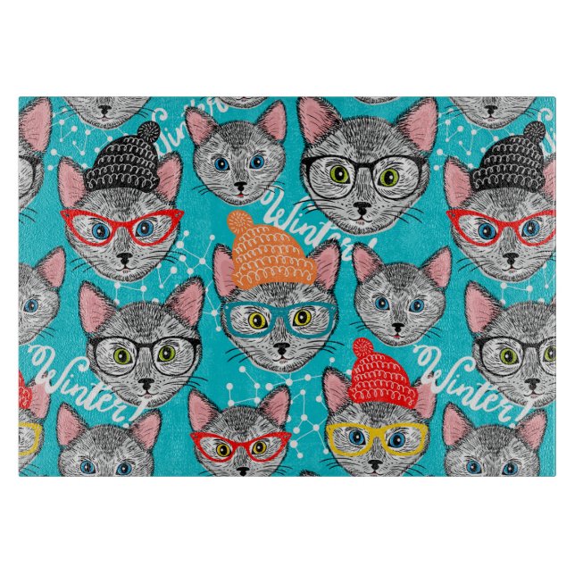 Cat in the hat cutting board (Front)