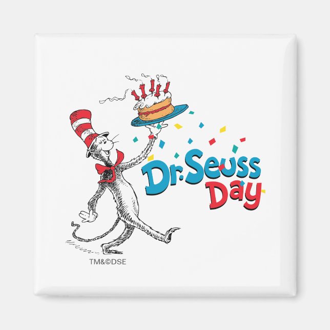 Cat in the Hat | Dr. Seuss Day Magnet (Front)