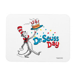 Cat in the Hat Dr. Seuss Day Magnet