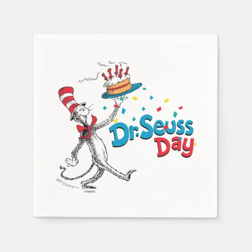 Cat in the Hat  Dr Seuss Day Napkins