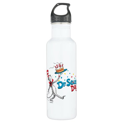 Cat in the Hat  Dr Seuss Day Stainless Steel Water Bottle