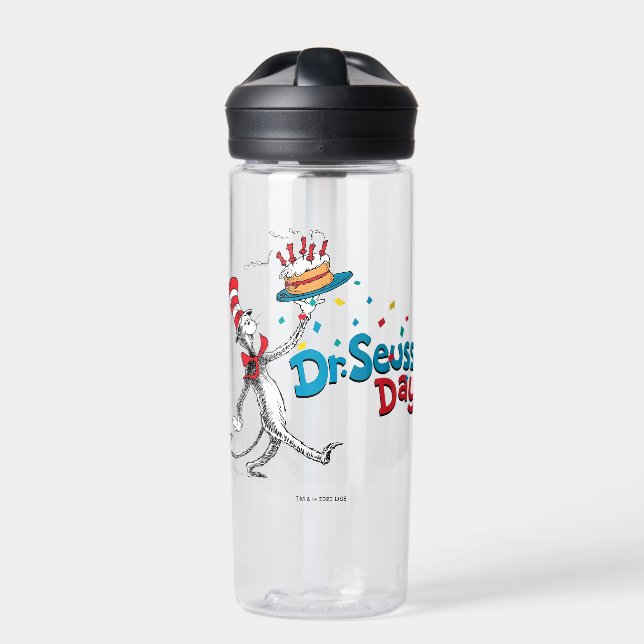 Cat in the Hat | Dr. Seuss Day Water Bottle (Front)