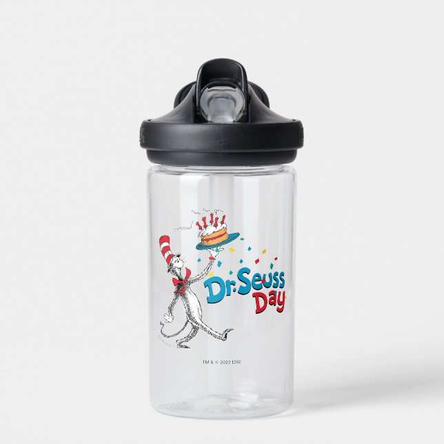 Cat in the Hat | Dr. Seuss Day Water Bottle (Front)