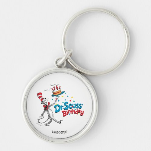 Cat in the Hat  Dr Seusss Birthday Keychain