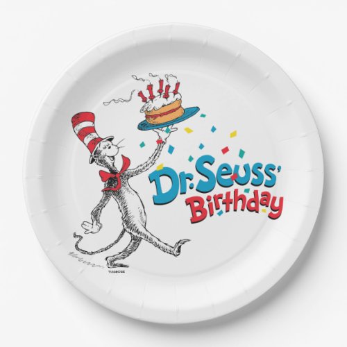 Cat in the Hat  Dr Seusss Birthday Paper Plates
