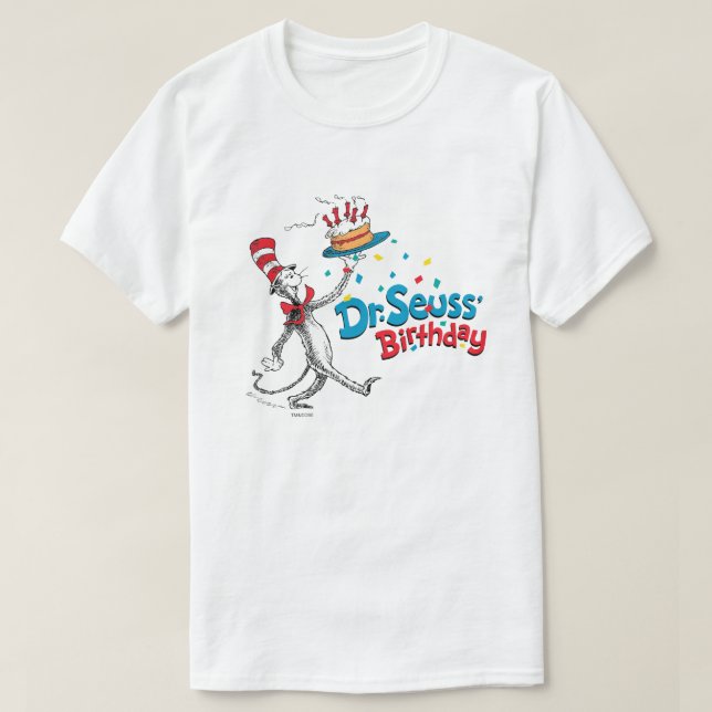 Cat in the Hat | Dr. Seuss's Birthday T-Shirt (Design Front)
