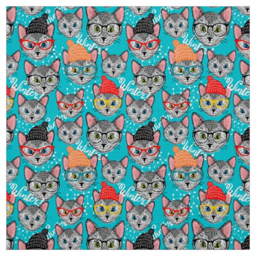 Cat in the hat fabric