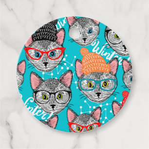 Cat in the hat favor tags